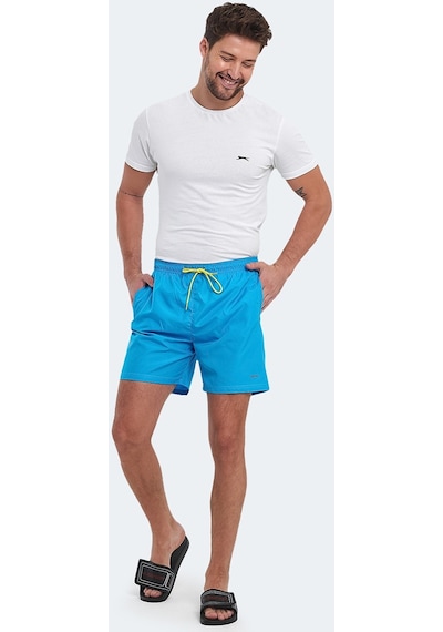 Slazenger RENO Erkek Cepli Deniz Şortu Turkuaz Mayo