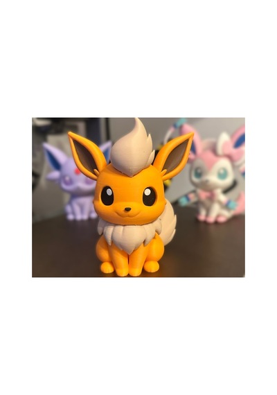 Pokemon Chibi Stili Flareon Mini Masa Figürü 5cm Pokemon Koleksiyon İçin Figür / Oyuncak