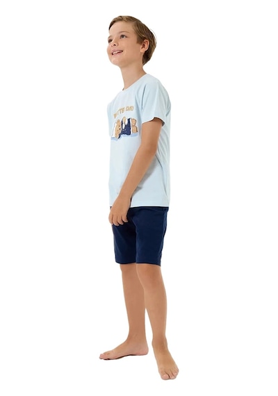 Rolypoly Rp3817-c Erkek Çocuk Yazlık Bermuda Takım Mavi