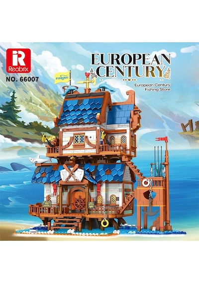 Reobrix Technic 66007 Balıkçı Evi Yaratıcı Yapı Blok Seti Building Blocks Fishing Store -2450 Parça