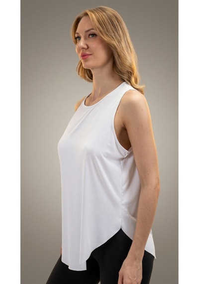 Heyy's Oversize Beyaz Renk Polyamid Atlet Beyaz