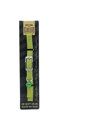 Cattie Lastikli Kedi Boyun Tasması Sarı 1x20-30 Cm