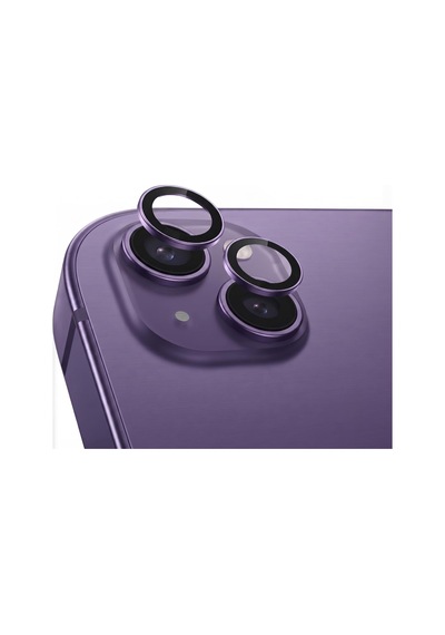 Apple iPhone Uyumlu 14/14 / 16e / 17e İle Uyumlu Kamera Lens Koruyucu Alüminyum Alaşım Çerçeveli Telefon Lensi Temperli Cam Koruma Mor Sku: Zeusb0hj41zq3v -