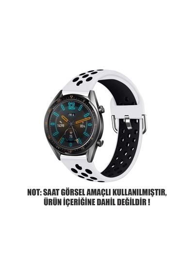 Amazfit Pace 2 Stratos Rainbow Sport Band İçin Kordon Beyaz Siyah Çok Renkli