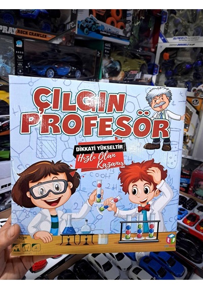 Oyun Çılgın Profesör Oyunu 54 Oyun Kartı 24 Top Renkli Akıl Oyunu Zeka Beceri 27x28cm