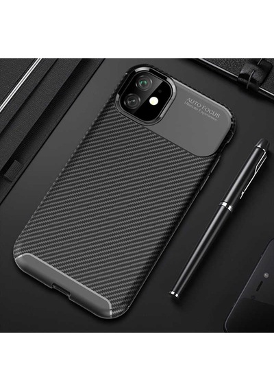 Apple Uyumlu iPhone 11 Kilif Zore Negro Silikon Kapak-Siyah 525879433