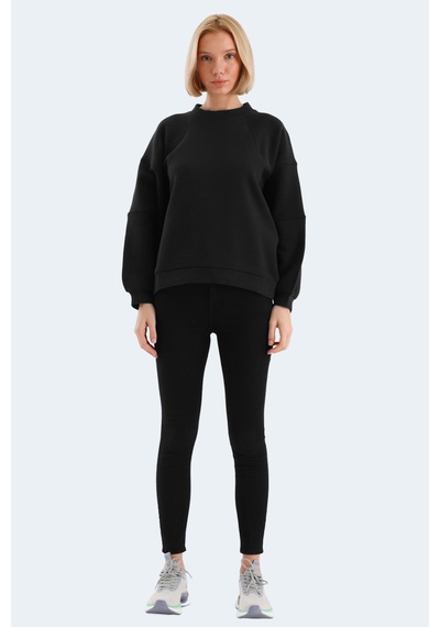Slazenger Vıa 2 Li Set Kadın Sweatshırt Siyah - Petrol