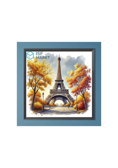Elmas Boyama Seti- Paris Eyfel Kulesi Sonbahar -dıy 30x40cm