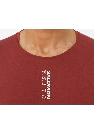 Salomon Ultra Ss Tee M Erkek Koşu Tişörtü Lc2789700 Kırmızı