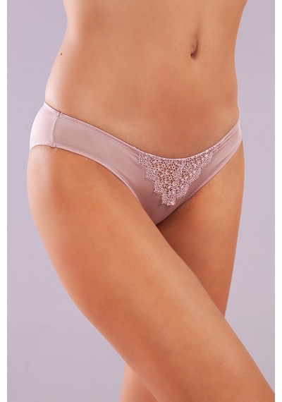Etiler Collection Golshan Garland Mini Slip, Kadın Güpürlü Açık Pembe Külot Çok Renkli