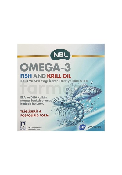 Nbl Omega-3 Fish And Krill Oil 100 Kapsül