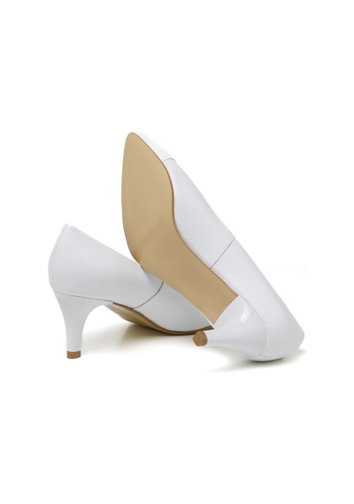 Topuklu/ Stiletto Kadın Rc-4007 Deriden Beyaz Beyaz