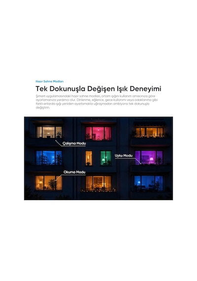 Şımart Akıllı Ampul Wifi Rgb Led 12w E27 1100 Lümen Yüksek Parlaklık Uygulama Kontrollü Diğer