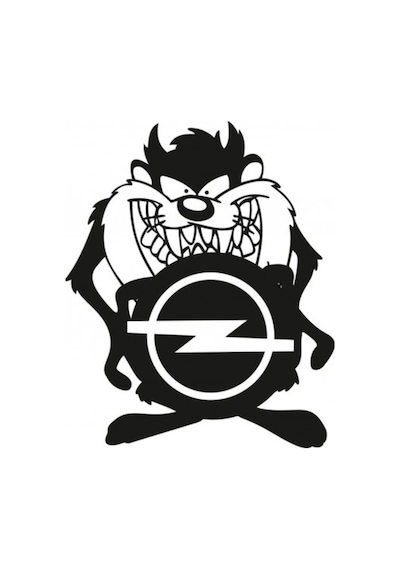 2 Adet Opel Taz Komik Araba Sticker Yapıştırma