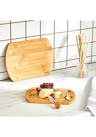 Lily Bamboo 2'li Pro Kesme Ve Sunum Tahtası Çok Renkli