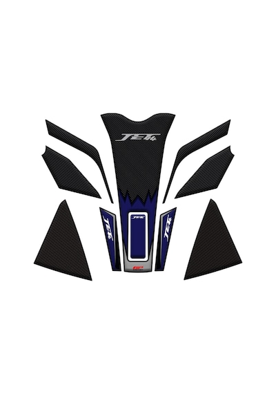 GP Kompozit SYM Jet 14 2017-2024 Uyumlu Tank Pad Seti Mavi