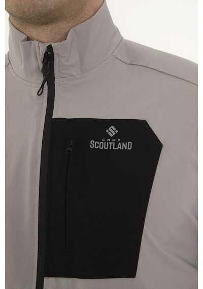 Camp Scoutland Camp255 Outdoor Tactical Su İticili Erkek Fermuarlı Taktik Sweatshirt Taş