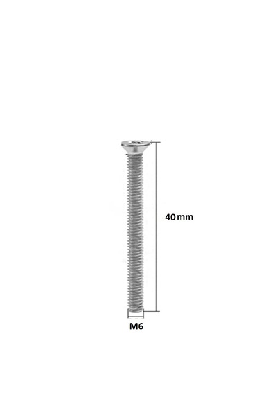 M6x40 Mm Matkap Uçlu Yhb Vida Dın 965 - 20 Adet