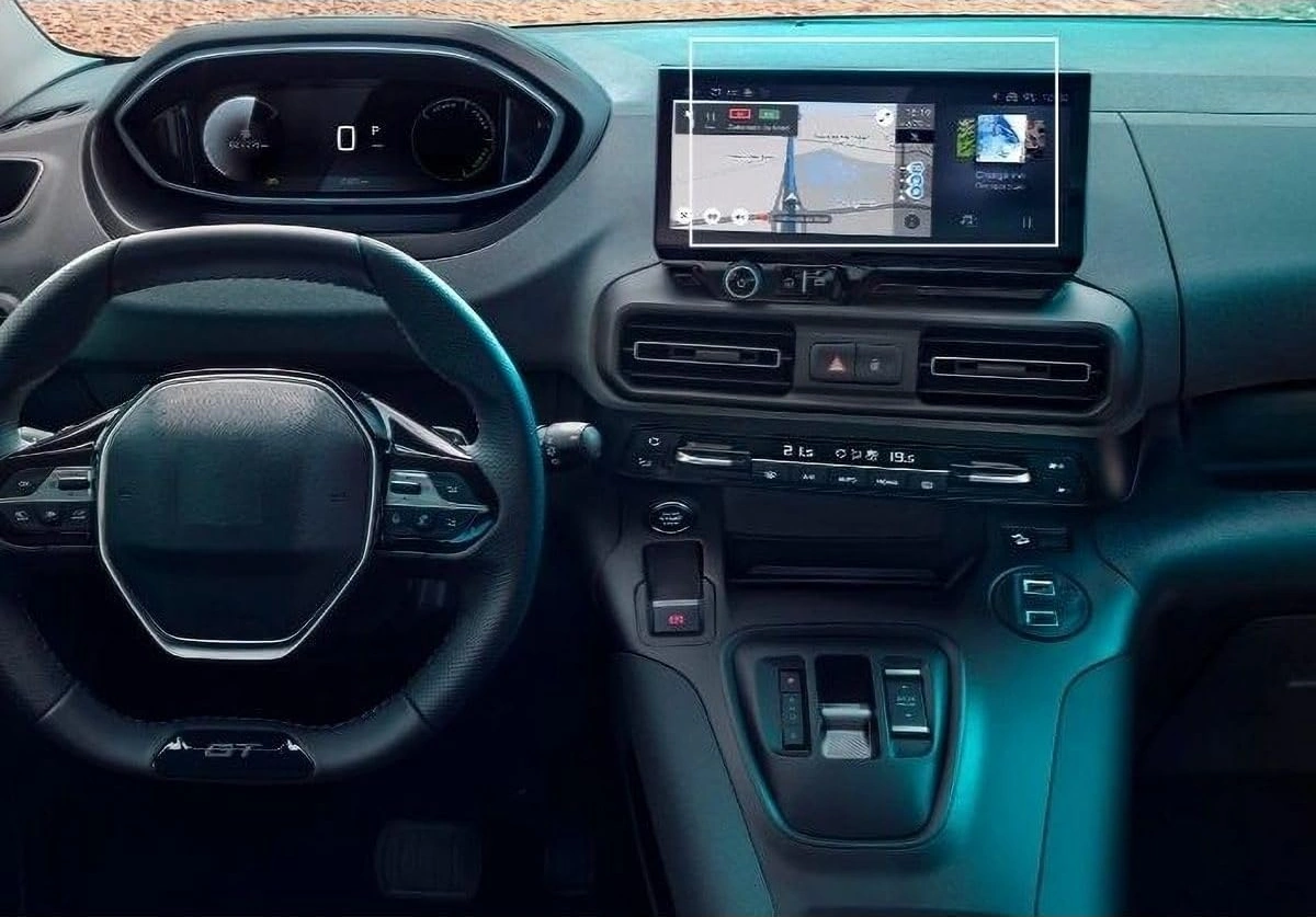 Mobilite Yeni Rifter 2024 2025 / Combo 2024 2025 / Berlingo 2024 2025 İle Uyumlu Model Multimedya 9h Ekran Koruyucu 10"