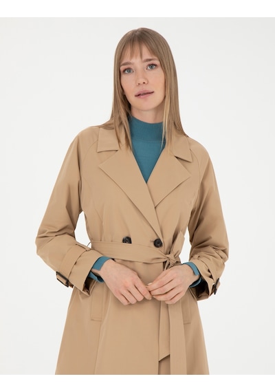 Pierre Cardin Kadın Camel Trençkot 50285223-vr015 Camel