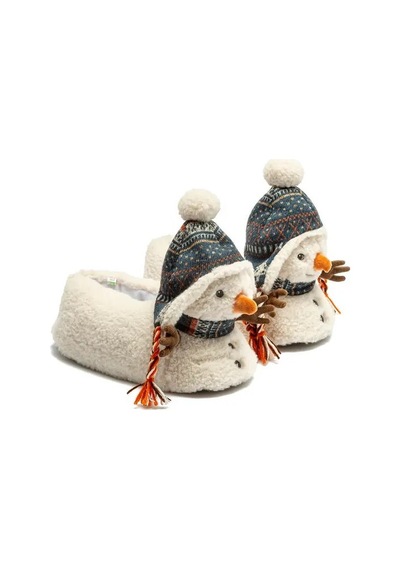 Twigy Snowman Kadın Hayvanlı Panduf Beyaz 36/41