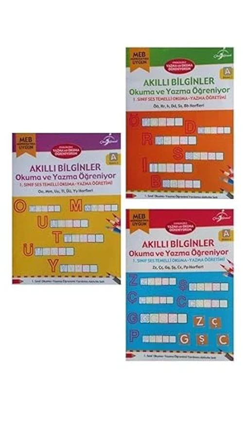 Akıllı Bilginler Okuma Yazma Öğreniyor 3 Kitap
