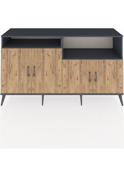Hyperion Konsol 4 Raflı 4 Kapaklı 176x44x99 Antrasit-çam/antrasit Antrasıt/atlas Çam - Antrasıt Hyperion Konsol 4 Raflı 4 Kapaklı 176x44x99 Antrasit-çam/antrasit Antrasıt/atlas Çam - Antrasıt