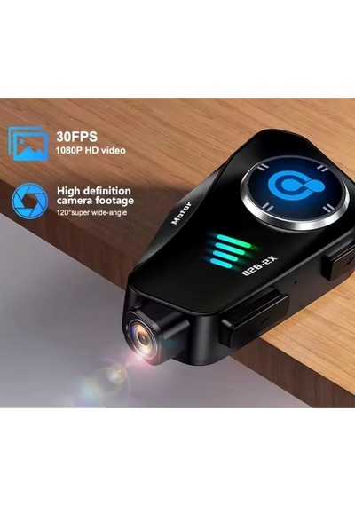 Q28 2x 2 Eşleşmeli Motosiklet Kask Bluetooth Kulaklık 1080p Kamera Su Geçirmez Intercom.gzpde