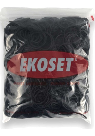 Ekoset 500 Adet Siyah Küçük Paket Lastiği 40 MM