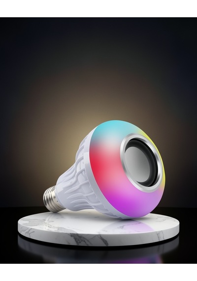 Ampül Görünümlü Bluetooth Hoparlör Rgb Led Işık Değiştirme Uczzzlambahoparlörrr2