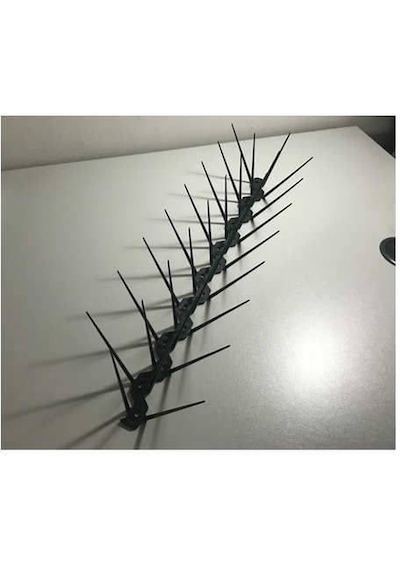 Beş Adet Kuş Kovucu Kuş Kovar Kuşkonmaz Diken 50 Cm - Siyah - P