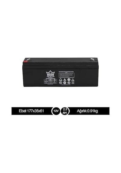 Ortec 12v 2.3ah Akü   Bakımsız Kuru Akü