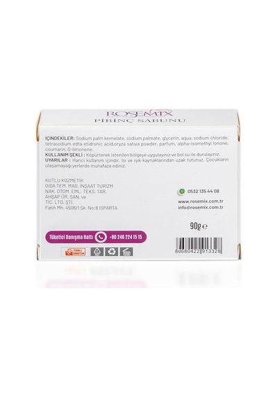 Rosemix - 643 - - Pirinç Sabunu Kutulu 90 Gr - 2 Adetlik - Ilkestor - Set Ürün Diğer