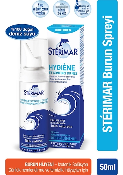Sterimar Isotonic Yetişkin Burun Spreyi 50 ML + Isotonic Baby Burun Spreyi 50 ML