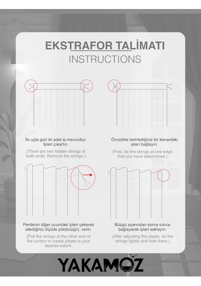Yüksek Kalite Bebek Pembe Karartma Blackout Fon Perde Ekstrafor Büzgülü Tek Kanat Dark Touch Serisi Bebek Pembe