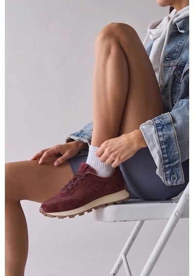 Luvi Shoes Amanda Bordo Hakiki Deri Kadın Spor Ayakkabı