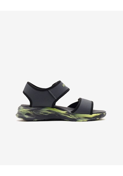 Skechers Sola Glow Sandal Büyük Erkek Çocuk Gri Işıklı Sandalet 407032l Ccbk Gri
