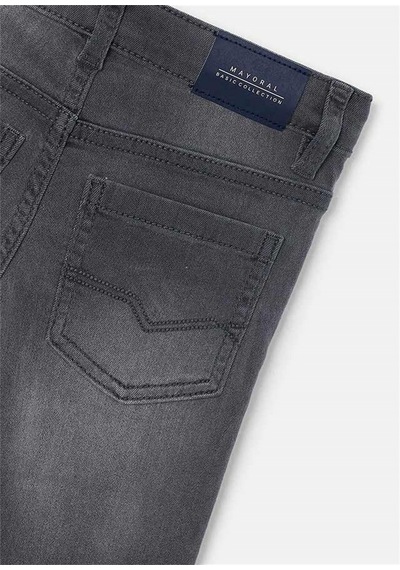 Mayoral Erkek Çocuk Basic Slim Fit Kot Pantolon Gri 515 Çok Renkli