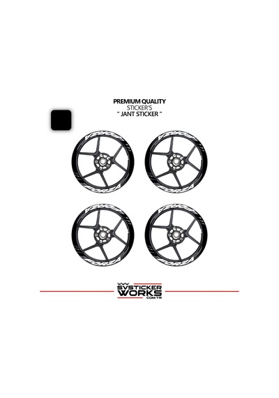 Honda Forza Geniş Jant Kaplama Sticker Etiket Modeli 16lı Set Sticker Yüksek Kalite 48803026