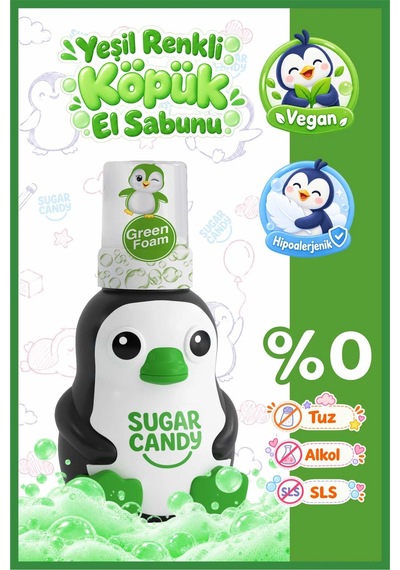 Sugar Candy Zeytin Çiçeği Kokulu Doğal Vegan Çocuk Köpük El Sabunu Vıno 350 Ml Paraben İçermeyen Yeş Diğer