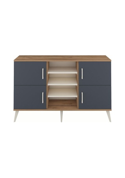 Arges Konsol 5 Raflı 4 Kapaklı 132x30x83 Çam-antrasit/aytaşı Antrasit/aytaşı Arges Konsol 5 Raflı 4 Kapaklı 132x30x83 Çam-antrasit/aytaşı Antrasit/aytaşı