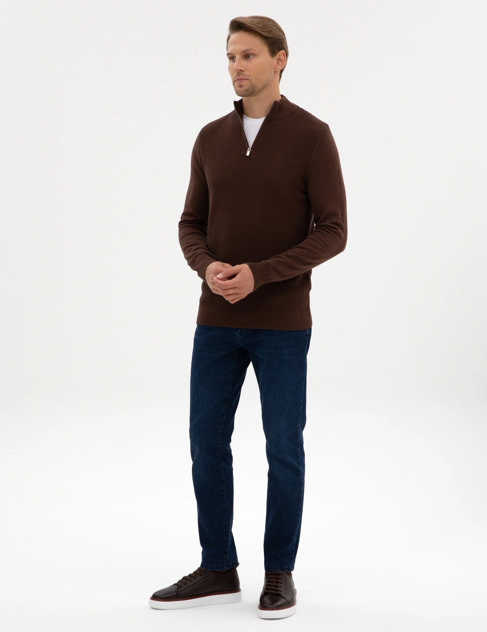 Pierre Cardin Erkek Kahverengi Kazak /triko 50317397-vr029 Kahverengi