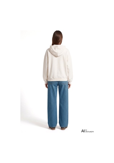 Mavi Logo Sweatshırt Hindistan Cevizi Kırık Beyaz Kadın Sweatshirt M1s20141-80194