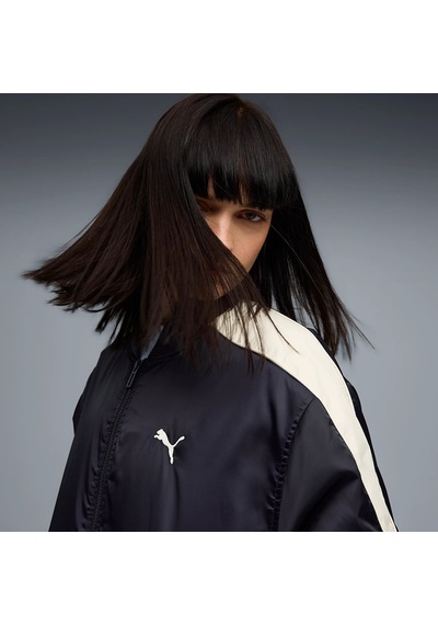Puma T7 Bomber Kadın Lacivert Günlük Stil Ceket 63347816 1696051 Mavi
