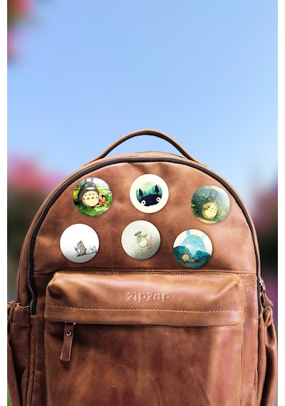 My Neighbor Totoro Tonari No Totoro Çanta Süsü Rozet İğneli Buton Rozet Seti 6 Adet Çok Renkli
