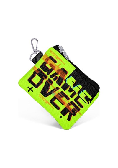 Coral High Kids Siyah Neon Sarı Game Over Desenli Bozuk Para Çantası 21828 Siyah