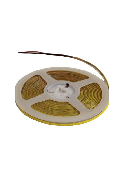 12 Volt 3mm 400 Ledli Esnek Cob Şerit Led Beyaz Ip20 5 Metre