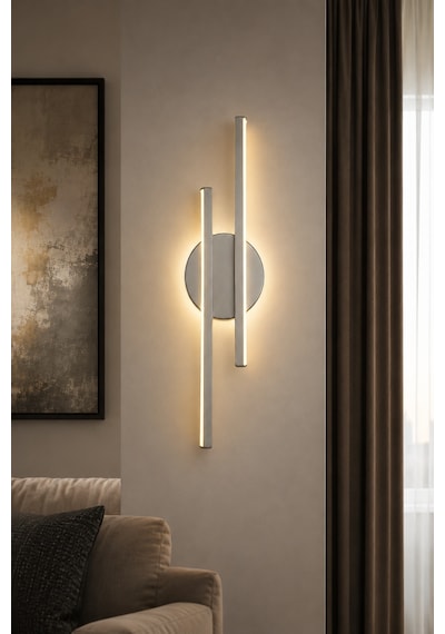 AvizeGO Aden Modern Led Duvar Apliği Günışığı Gri