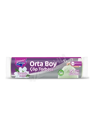 Parex Büzgülü Çöp Torbası Yasemin Kokulu Orta Boy 15'li