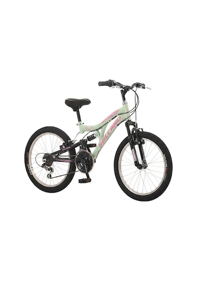 Salcano Helen 20 V Fren 18 Vites Çift Amortisörlü 20 Jant Çocuk Bisikleti Mint Yeşili Pembe